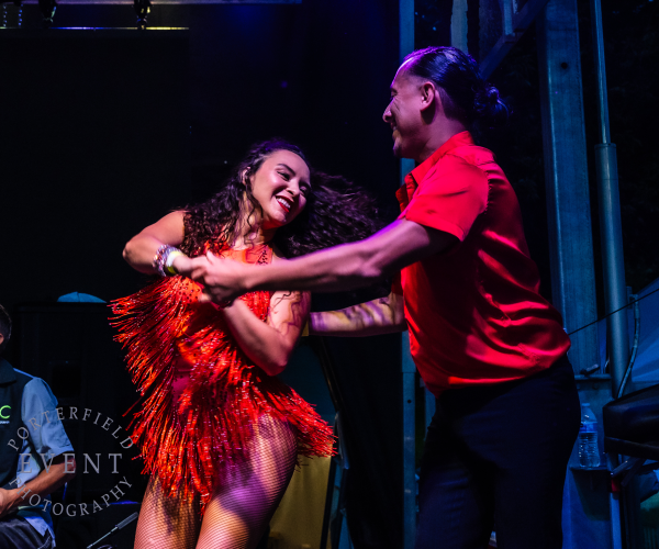 two people dancing at tacoville in naperville